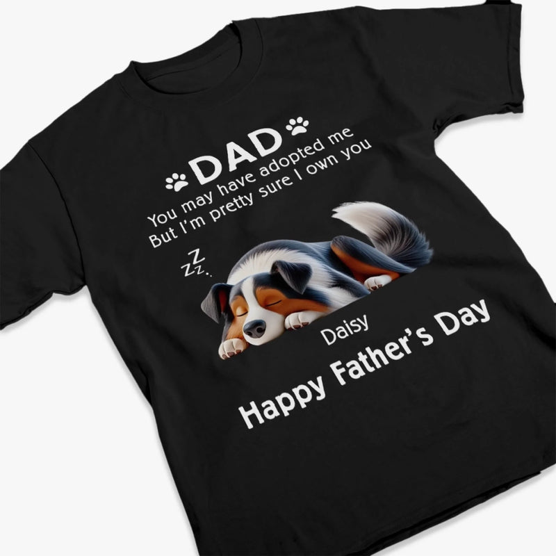 Owned By Paws, Ruled By Love - Dog Personalized Custom Unisex T-shirt, Premium T-shirt, Hoodie - Father's Day, Gift For Pet Owners, Pet Lovers