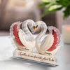 Love Is Not Just A Feeling, It's Our Forever - Couple Personalized Custom Acrylic Plaque Custom Shape - Gift For Husband Wife, Anniversary
