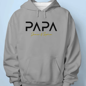 Papa Mode On - T-shirt unisexe personnalisé pour la famille, T-shirt premium, sweat à capuche - Fête des Pères, Cadeau pour papa, grand-père