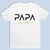 Papa Mode On - T-shirt unisexe personnalisé pour la famille, T-shirt premium, sweat à capuche - Fête des Pères, Cadeau pour papa, grand-père