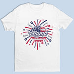 You Light Up Our Lives Brighter Than Any Fireworks - Family Personalized Custom Unisex T-shirt, Premium T-shirt, Hoodie -  4th Of July, Gift For Mom, Grandma
