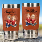 Still Annoying Each Other, Successfully - Couple Personalized Custom Printed Leather Tumbler - Gift For Husband, Wife, Couple