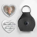 Custom Photo In My Soul, Always - Memorial Personalized Custom Heart Pocket Hug - Sympathy Gift For Family Members