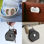 Custom Photo Missed Beyond Words - Memorial Personalized Custom Heart Pocket Hug - Sympathy Gift For Family Members