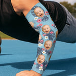 Custom Photo Cuteness I Carried - Family Personalized Custom Tattoo Arm Sleeve - Summer Vacation Gift For New Moms, New Dads, Grandparent