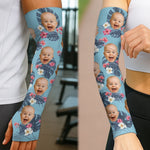 Custom Photo Cuteness I Carried - Family Personalized Custom Tattoo Arm Sleeve - Summer Vacation Gift For New Moms, New Dads, Grandparent