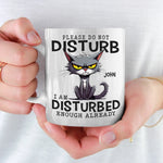 Cranky Cat Club - Friend Personalized Custom Mug - Gift For Cat Lovers, Coworkers, Best Friends