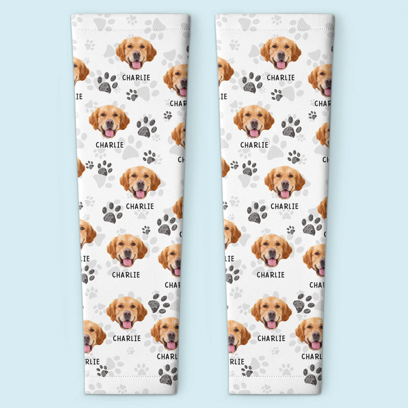 Custom Photo Powered By Paws And Unconditional Love - Dog & Cat Personalized Custom Tattoo Arm Sleeve - Summer Vacation Gift For Pet Owners, Pet Lovers