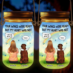 Until Our Paths Cross Again - Memorial Personalized Custom Solar Jar Lantern - Sympathy Gift For Pet Owners, Pet Lovers