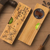 Love Built This Life - Couple Personalized Custom Engraved Wooden Bottle Opener With Built-in Spirit Level - Gift For Husband Wife, Anniversary