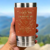 You’re The Only Tool I’ll Ever Need - Couple Personalized Custom Printed Leather Tumbler - Gift For Husband Wife, Anniversary