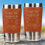 You’re The Only Tool I’ll Ever Need - Couple Personalized Custom Printed Leather Tumbler - Gift For Husband Wife, Anniversary