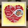 Custom Photo Holding Hands Through Every Season - Couple Personalized Custom Flower Shadow Box With LED - Gift For Husband Wife, Anniversary