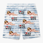 Custom Photo Tropical Hawaiian Aloha Men Beach Shorts - Summer Vacation And Travel Gifts For Husband, Boyfriend -  I Love My Destiny