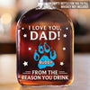 You're Our Favorite Hooman - Dog & Cat Personalized Custom Whiskey Bottle - Father's Day,  Gift For Dad, Pet Owners, Pet Lovers