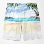 Custom Photo Vacation With Bae - Funny Personalized Custom Tropical Hawaiian Aloha Couple Beach Shorts - Summer Vacation Gift, Birthday Party Gift For Couple, Husband, Wife
