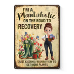 More Plants Less Stress - Family Personalized Custom Home Decor Metal Sign - Gift For Gardeners, Plant Lovers, Flower Enthusiasts