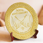Our Love, Our Story - Couple Personalized Custom Ceramic Plate - Gift For Husband Wife, Anniversary