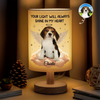 Custom Photo Until We Meet Again - Memorial Personalized Custom Linen Bedside Table Lamp - Sympathy Gift For Pet Owners, Pet Lovers