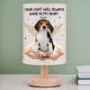Custom Photo Until We Meet Again - Memorial Personalized Custom Linen Bedside Table Lamp - Sympathy Gift For Pet Owners, Pet Lovers