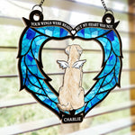 The Leash Is Empty, But My Heart Is Full - Memorial Personalized Window Hanging Suncatcher Ornament - Sympathy Gift For Dog Lovers, Pet Lovers