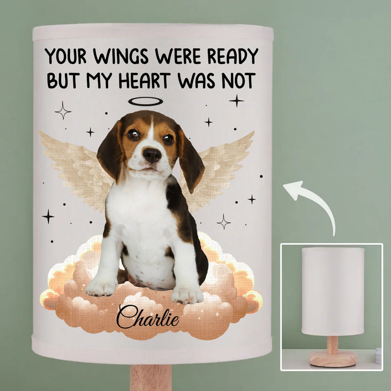 Custom Photo Until We Meet Again - Memorial Personalized Custom Linen Bedside Table Lamp - Sympathy Gift For Pet Owners, Pet Lovers