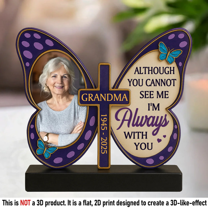 Custom Photo A Silent Tear, A Lasting Love - Memorial Personalized Custom Acrylic Plaque Custom Shape - Sympathy Gift For Family Members