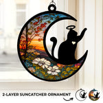 My Angel With Whiskers - Memorial Window Hanging Suncatcher Ornament - Sympathy Gift For Cat Lovers, Pet Lovers