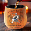 Retired And Loving It - Coworker Personalized Custom Wooden Whiskey Glass - Appreciation, Retirement Gift For Coworkers, Work Friends, Colleagues