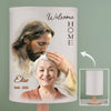 Custom Photo I'm Always With You - Memorial Personalized Custom Linen Bedside Table Lamp - Sympathy Gift For Family Members
