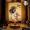 Custom Photo I'm Always With You - Memorial Personalized Custom Linen Bedside Table Lamp - Sympathy Gift For Family Members