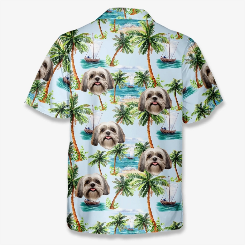 Custom Photo Fur Real On Vacation Mode - Dog & Cat Personalized Custom Unisex Tropical Hawaiian Aloha Shirt - Summer Vacation Gift, Gift For Pet Owners, Pet Lovers