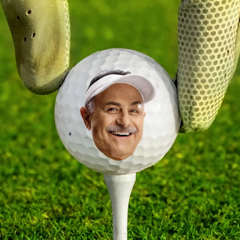 Custom Photo If Found, Return To This Guy - Family Personalized Custom Golf Ball - Gift For Sport Lovers, Sport Players, Dad, Grandpa