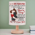 You Are My Always - Couple Personalized Custom Linen Bedside Table Lamp - Gift For Husband Wife, Anniversary