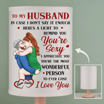 You Are My Always - Couple Personalized Custom Linen Bedside Table Lamp - Gift For Husband Wife, Anniversary