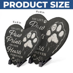 Our Cuddle Never Ends - Memorial Heart Shaped Stone With Stand - Sympathy Gift For Pet Owners, Pet Lovers