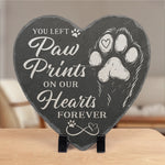 Our Cuddle Never Ends - Memorial Heart Shaped Stone With Stand - Sympathy Gift For Pet Owners, Pet Lovers