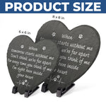 Still Loving You In Silence - Memorial Heart Shaped Stone With Stand - Sympathy Gift For Dog Lovers, Cat Lovers