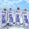 Hello Sunshine - Dog Personalized Custom Beach Towel - Summer Vacation Gift, Birthday Pool Party Gift For Pet Owners, Pet Lovers