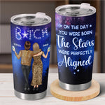 Custom Name Stars Aligned Birthday Gifts for Women - Personalized Tumbler