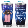 Written In The Stars, Impossible To Ignore - Bestie Personalized Custom Tumbler -  Gift For Best Friends, BFF, Sisters