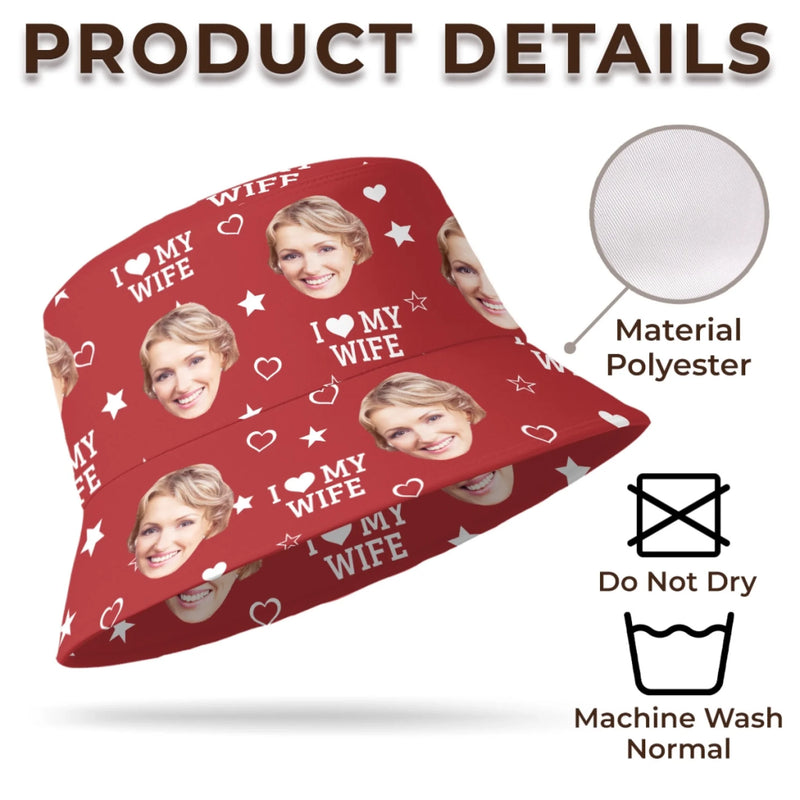 Custom Photo Still Crushing On My Wife - Couple Personalized Custom Bucket Hat - Summer Vacation Gift For Husband Wife, Anniversary