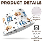 Custom Photo Fueled By Treats And Tail Wags - Dog & Cat Personalized Custom Bucket Hat - Summer Vacation Gift For Pet Owners, Pet Lovers