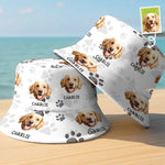Custom Photo Life’s Better With Paws - Dog & Cat Personalized Custom Bucket Hat - Summer Vacation Gift For Dog Lovers
