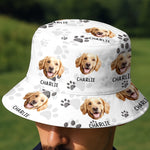 Custom Photo Life’s Better With Paws - Dog & Cat Personalized Custom Bucket Hat - Summer Vacation Gift For Dog Lovers