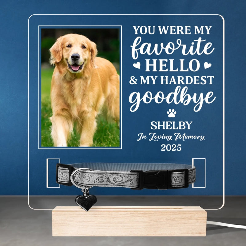 Custom Photo Your Light Will Always Shine In My Heart - Memorial Personalized Custom Pet Loss Memorial Light - Sympathy Gift For Pet Owners, Pet Lovers