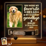 Custom Photo Your Light Will Always Shine In My Heart - Memorial Personalized Custom Pet Loss Memorial Light - Sympathy Gift For Dog Lovers, Pet Owners