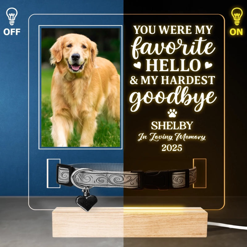 Custom Photo Your Light Will Always Shine In My Heart - Memorial Personalized Custom Pet Loss Memorial Light - Sympathy Gift For Pet Owners, Pet Lovers