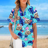 Custom Photo Stay Chill With My Fluffy Crew - Dog & Cat Personalized Custom Unisex Tropical Hawaiian Aloha Shirt - Summer Vacation Gift, Gift For Pet Owners, Pet Lovers