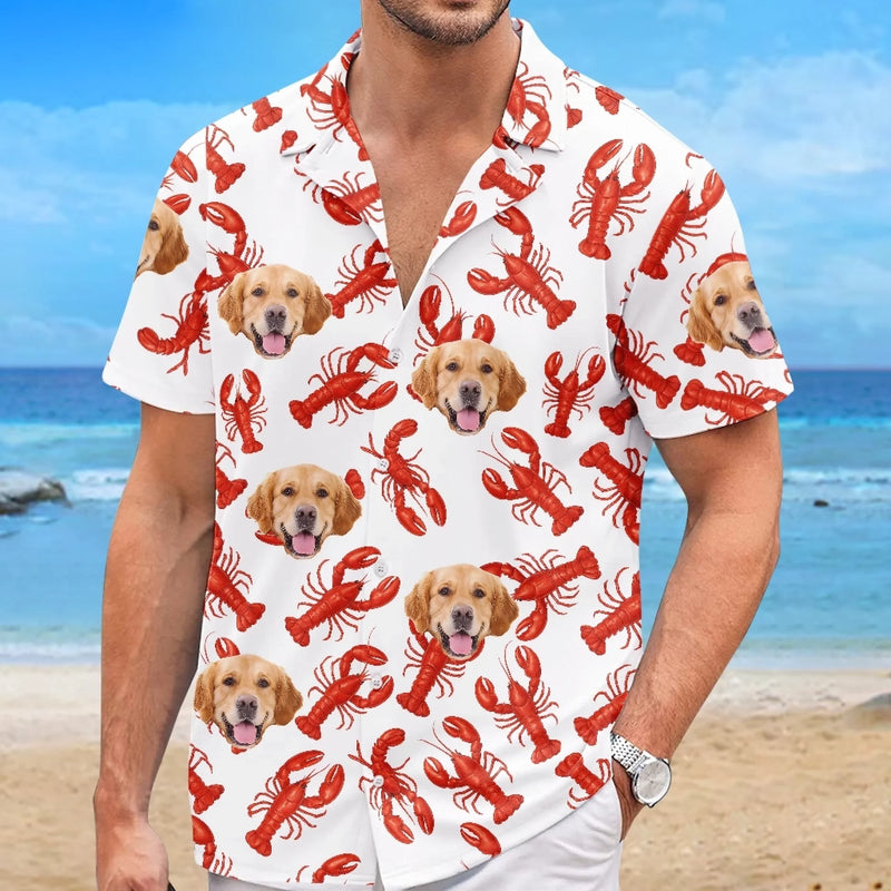 Custom Photo Life’s Better With Claws And Paws - Dog & Cat Personalized Custom Unisex Tropical Hawaiian Aloha Shirt - Summer Vacation Gift, Gift For Pet Owners, Pet Lovers